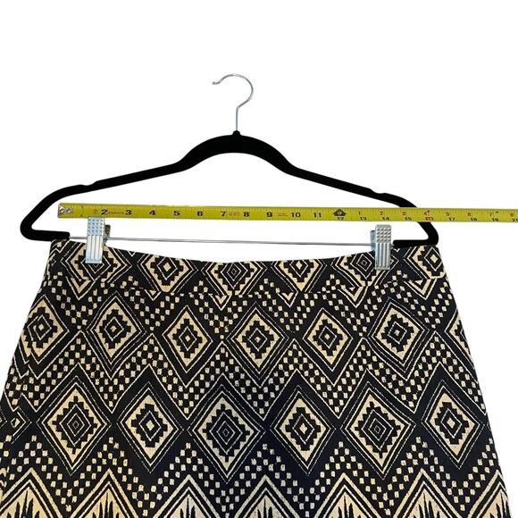 J. CREW The Pencil Skirt Geometric Diamond Print Lined 100% Cotton Sz 6 Preppy - Picture 7 of 9
